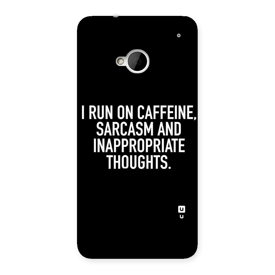 Sarcasm And Caffeine Back Case for HTC One M7