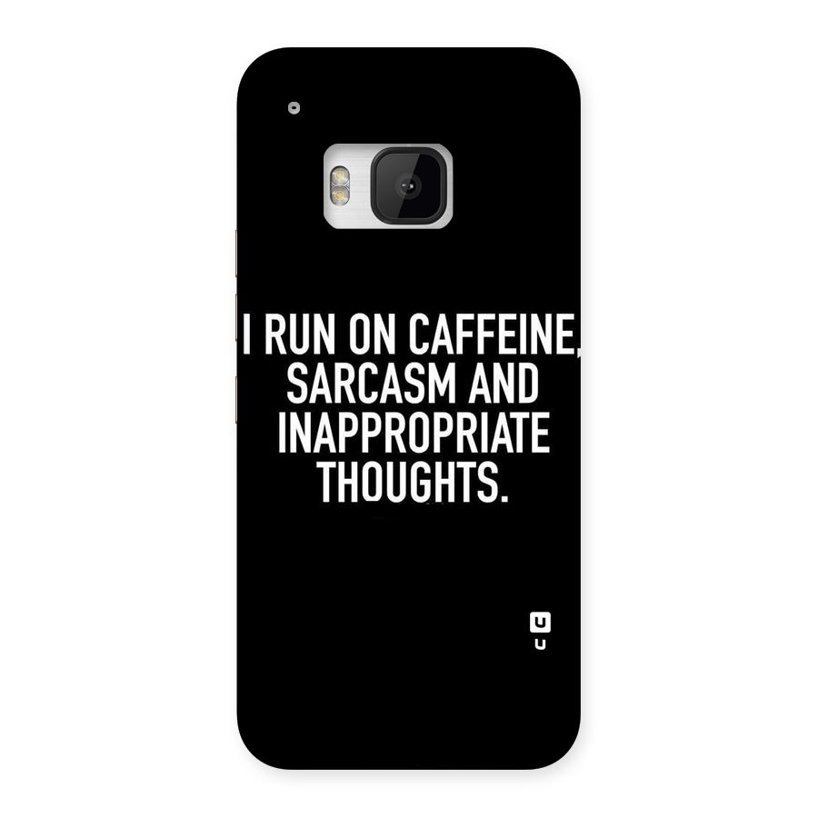 Sarcasm And Caffeine Back Case for HTC One M9