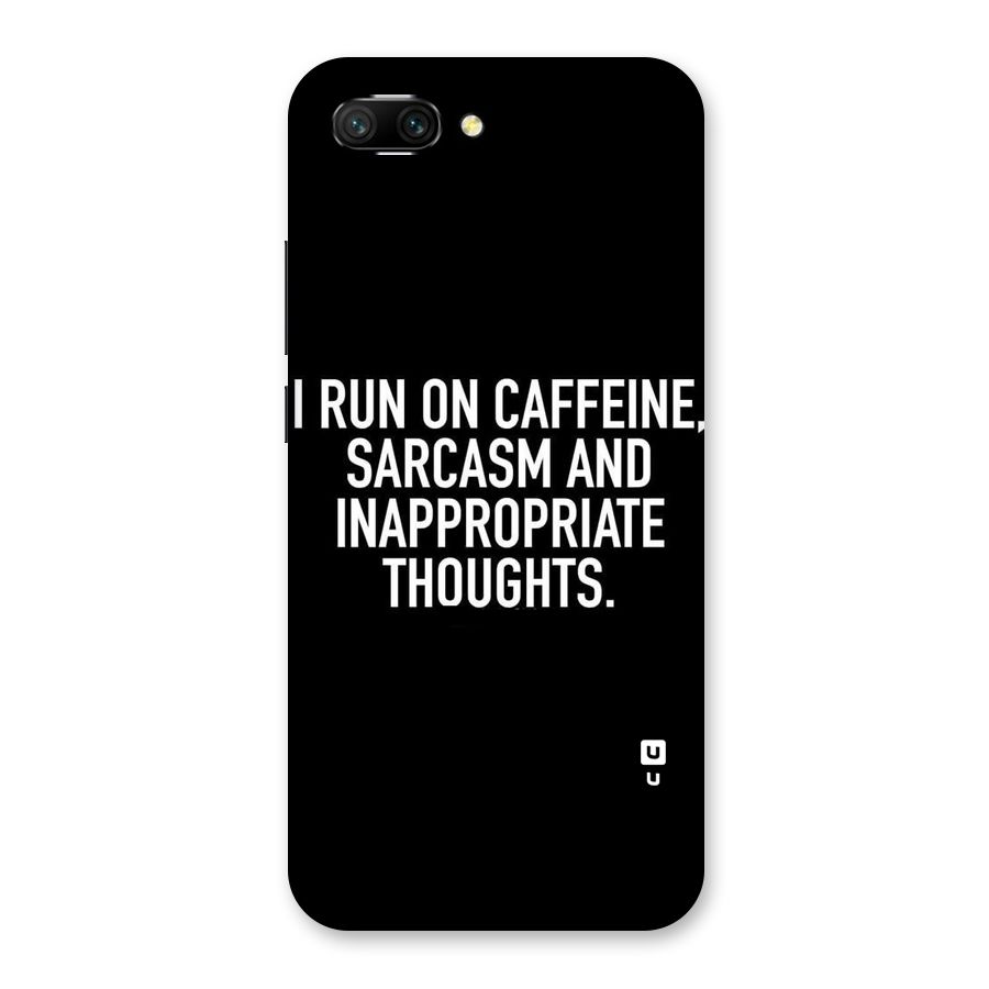 Sarcasm And Caffeine Back Case for Honor 10