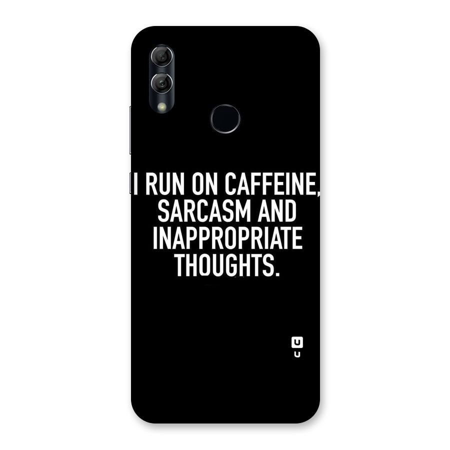 Sarcasm And Caffeine Back Case for Honor 10 Lite