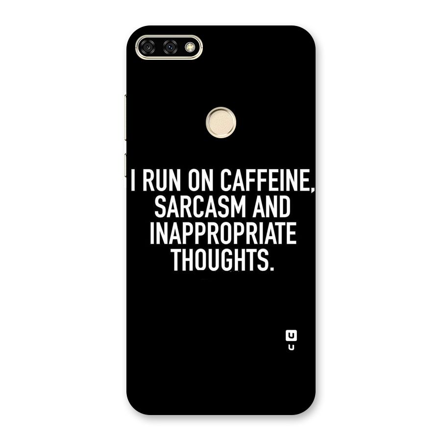 Sarcasm And Caffeine Back Case for Honor 7A