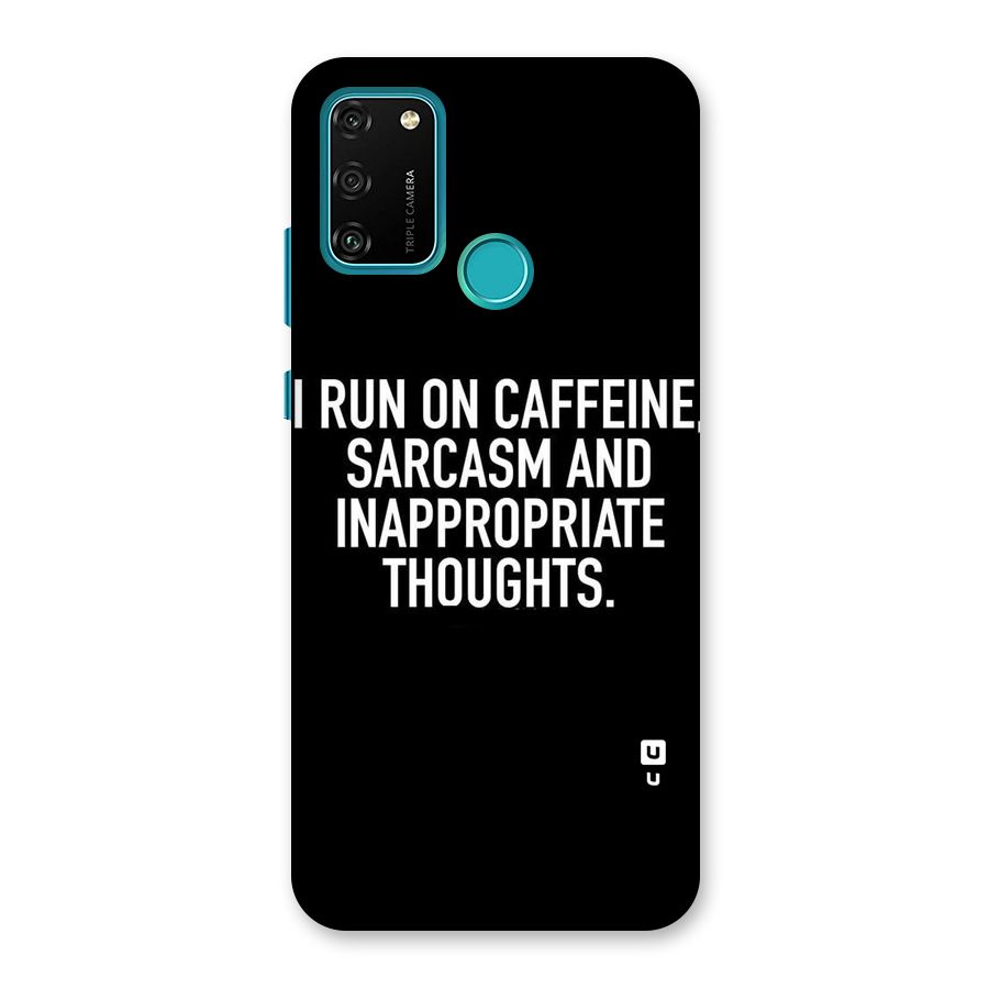 Sarcasm And Caffeine Back Case for Honor 9A