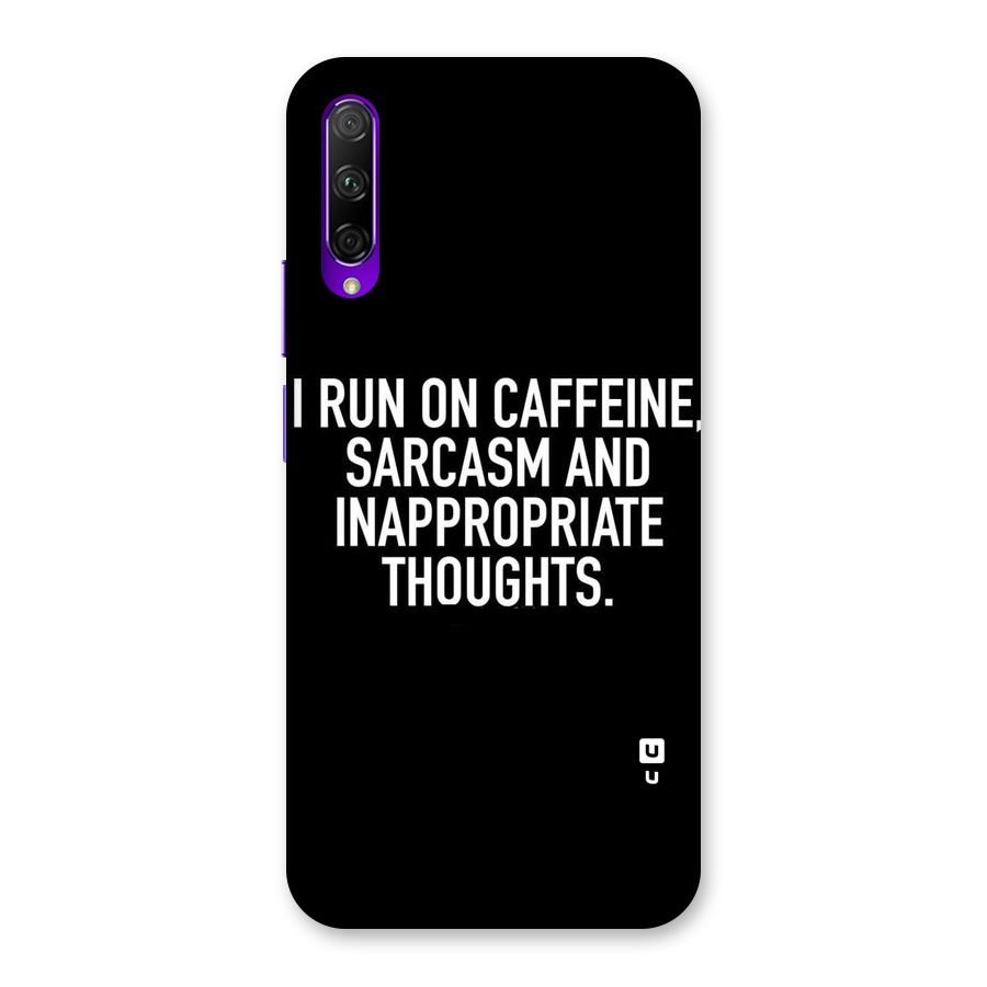 Sarcasm And Caffeine Back Case for Honor 9X Pro