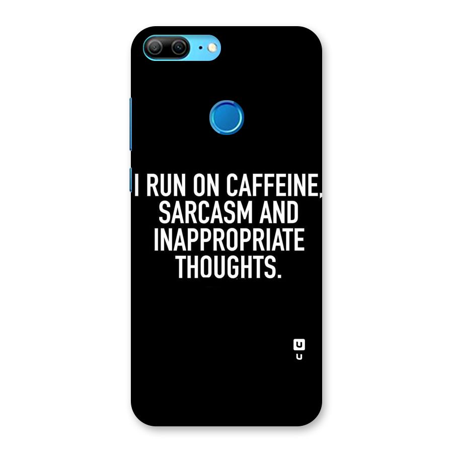 Sarcasm And Caffeine Back Case for Honor 9 Lite