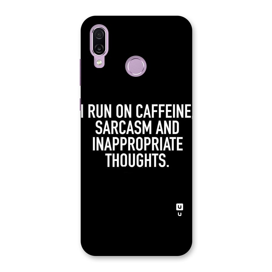 Sarcasm And Caffeine Back Case for Honor Play