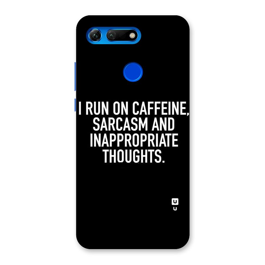 Sarcasm And Caffeine Back Case for Honor View 20
