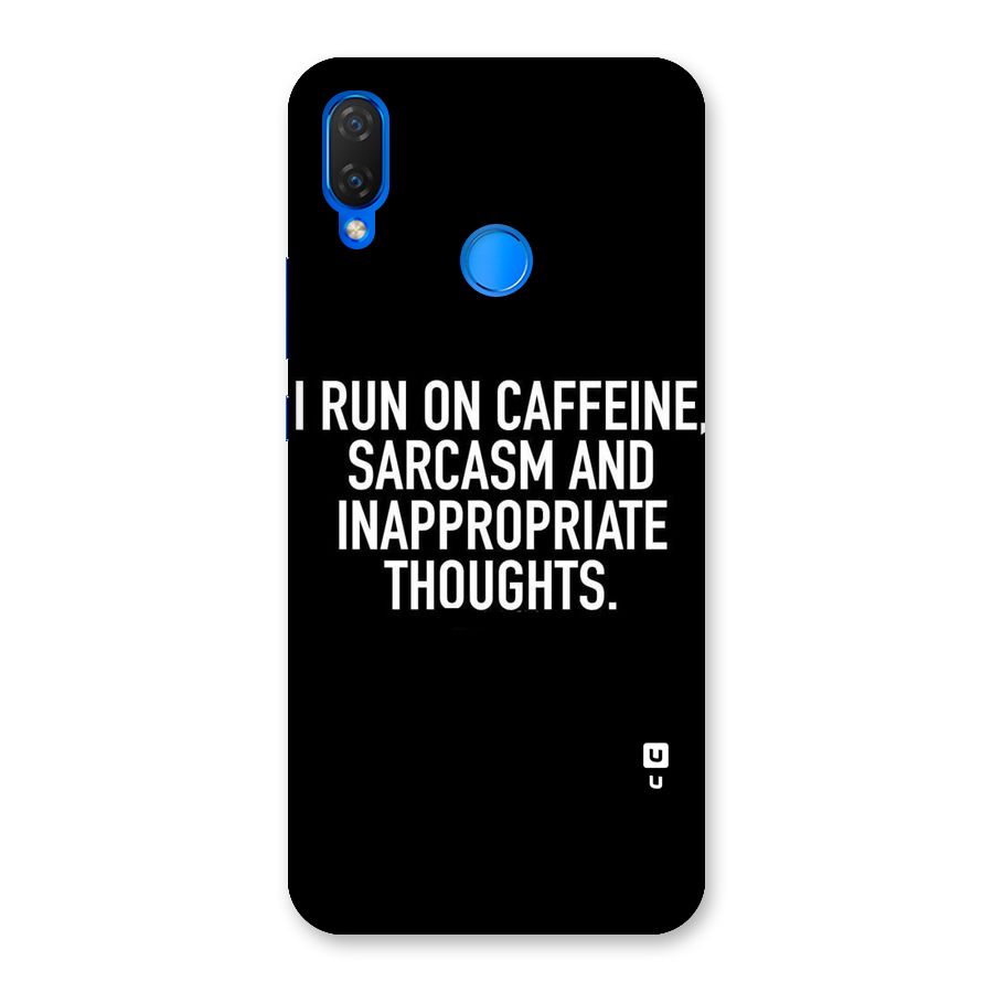 Sarcasm And Caffeine Back Case for Huawei P Smart+