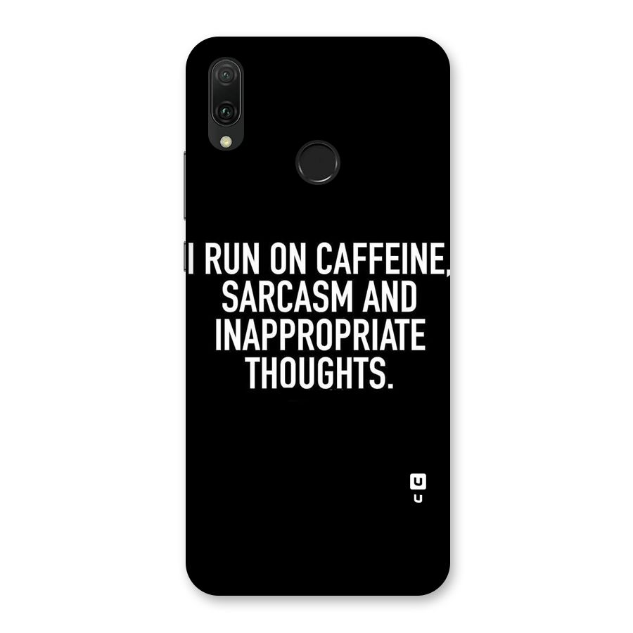 Sarcasm And Caffeine Back Case for Huawei Y9 (2019)