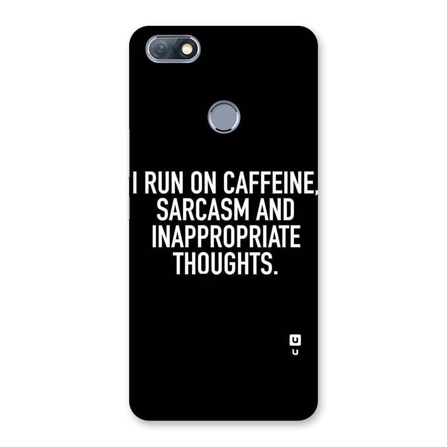 Sarcasm And Caffeine Back Case for Infinix Note 5