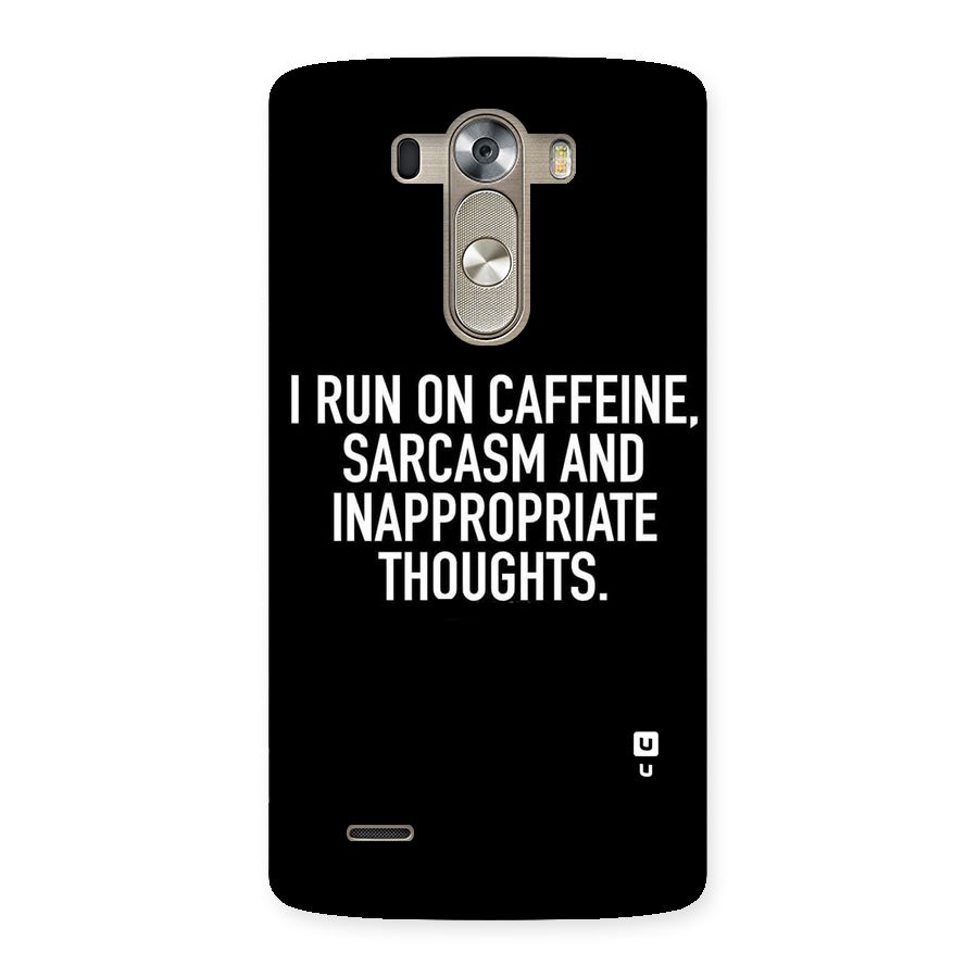 Sarcasm And Caffeine Back Case for LG G3