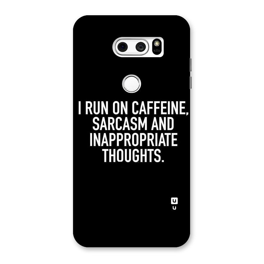 Sarcasm And Caffeine Back Case for LG V30