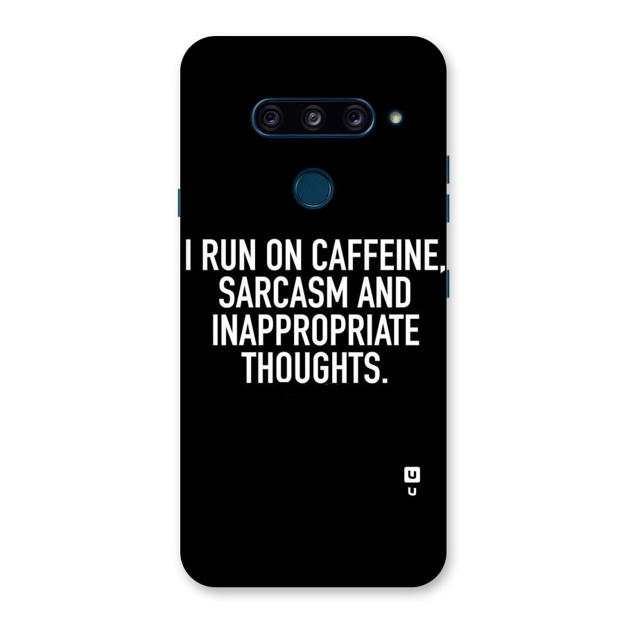 Sarcasm And Caffeine Back Case for LG  V40 ThinQ
