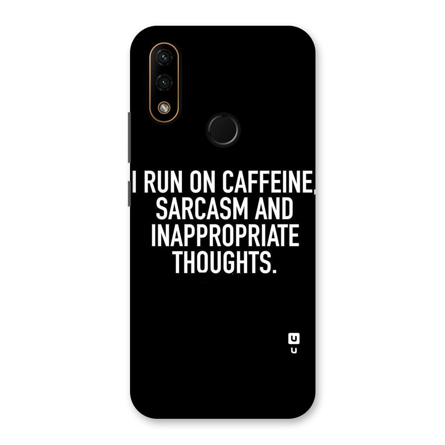 Sarcasm And Caffeine Back Case for Lenovo A6 Note