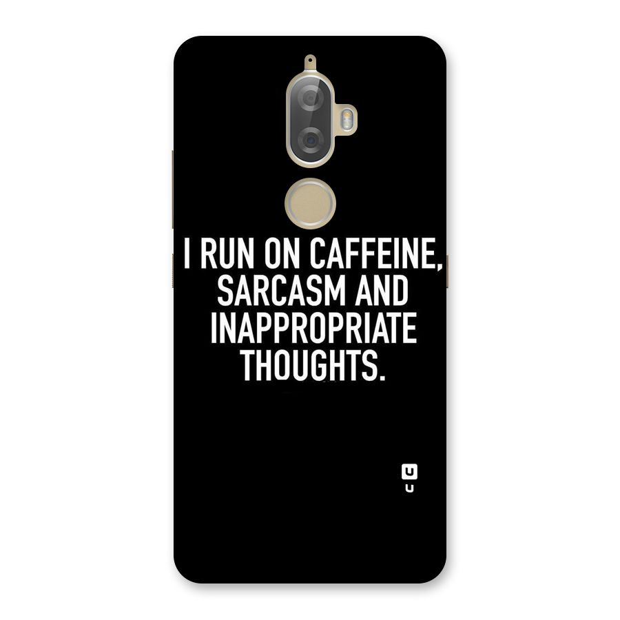 Sarcasm And Caffeine Back Case for Lenovo K8 Plus