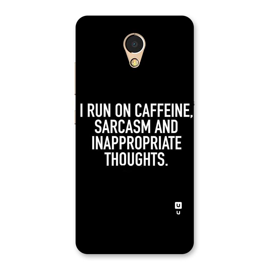 Sarcasm And Caffeine Back Case for Lenovo P2