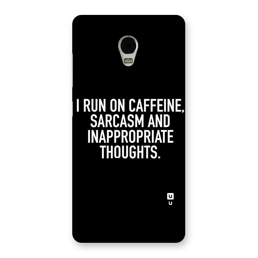 Sarcasm And Caffeine Back Case for Lenovo Vibe P1