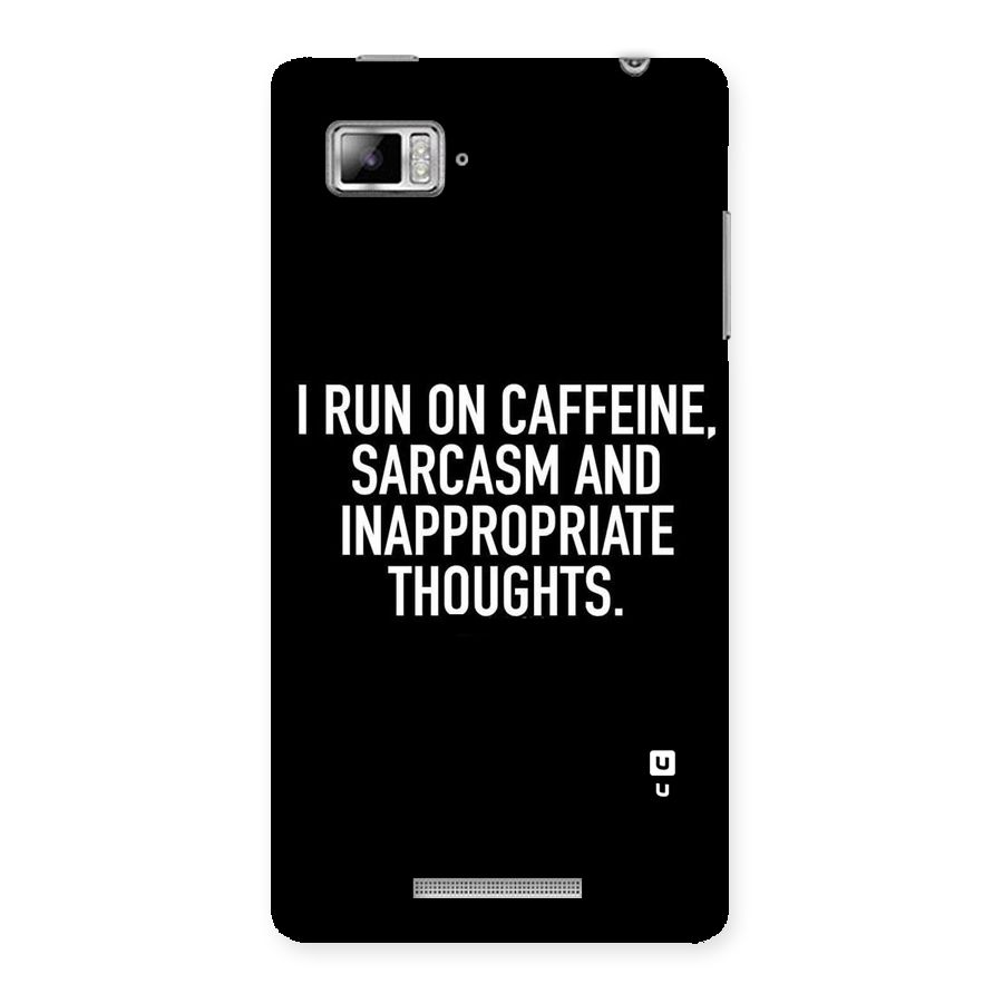 Sarcasm And Caffeine Back Case for Lenovo Vibe Z K910