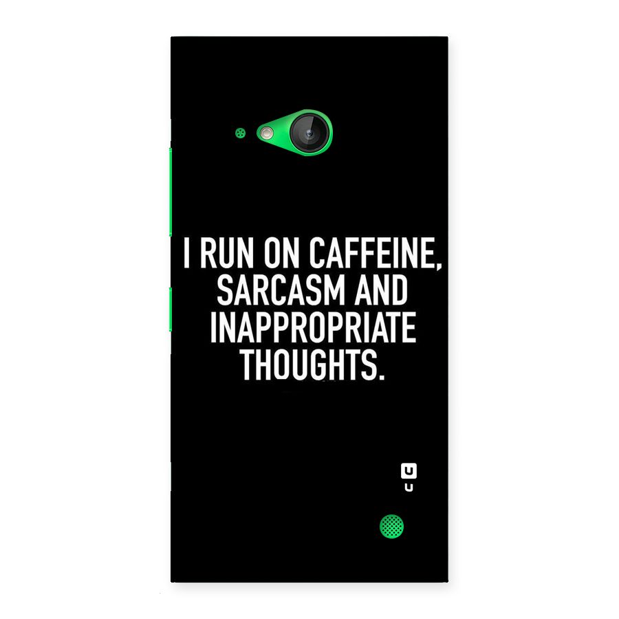 Sarcasm And Caffeine Back Case for Lumia 730