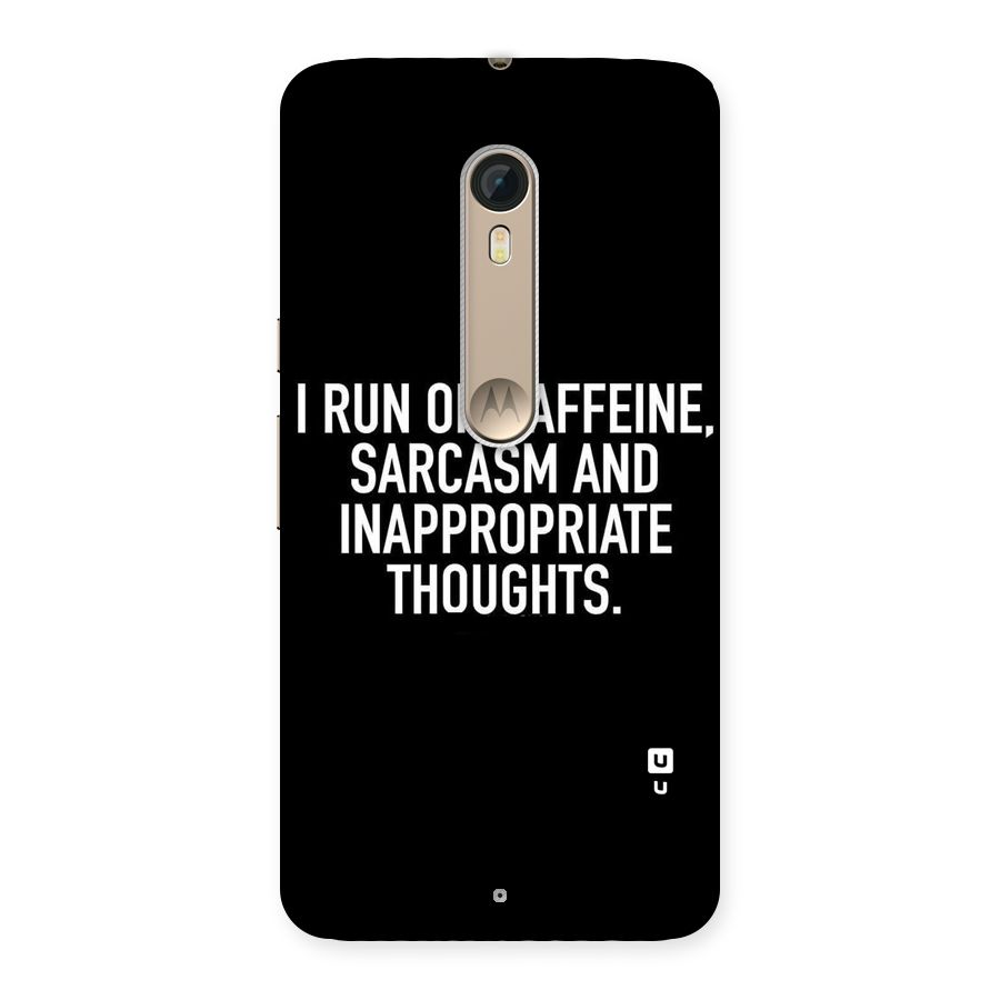 Sarcasm And Caffeine Back Case for Motorola Moto X Style
