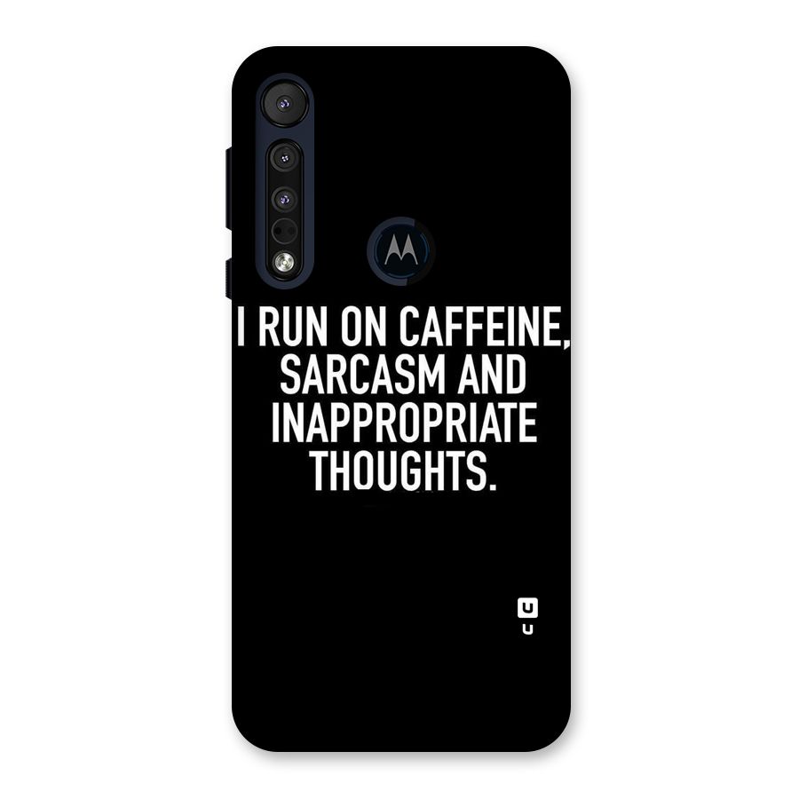 Sarcasm And Caffeine Back Case for Motorola One Macro