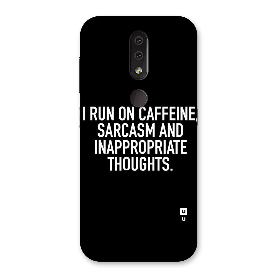 Sarcasm And Caffeine Back Case for Nokia 4.2