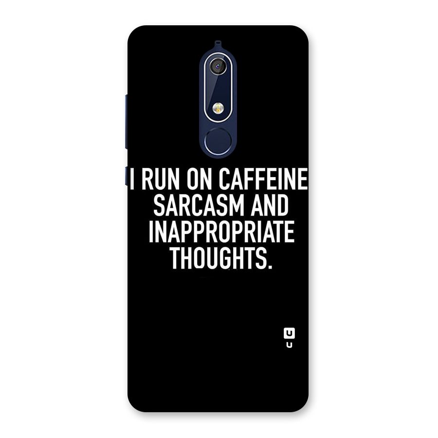 Sarcasm And Caffeine Back Case for Nokia 5.1