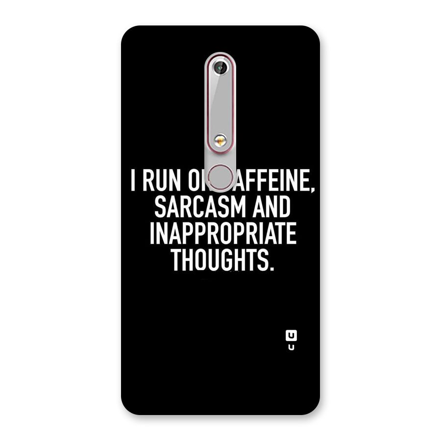 Sarcasm And Caffeine Back Case for Nokia 6.1