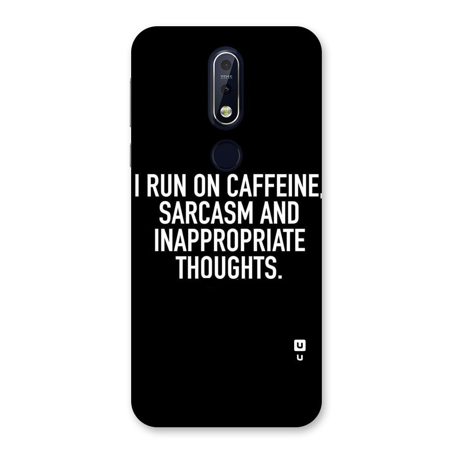 Sarcasm And Caffeine Back Case for Nokia 7.1