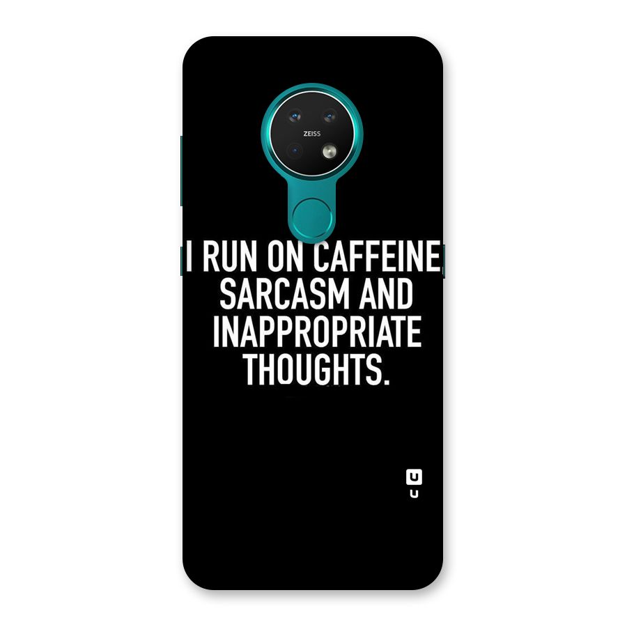 Sarcasm And Caffeine Back Case for Nokia 7.2