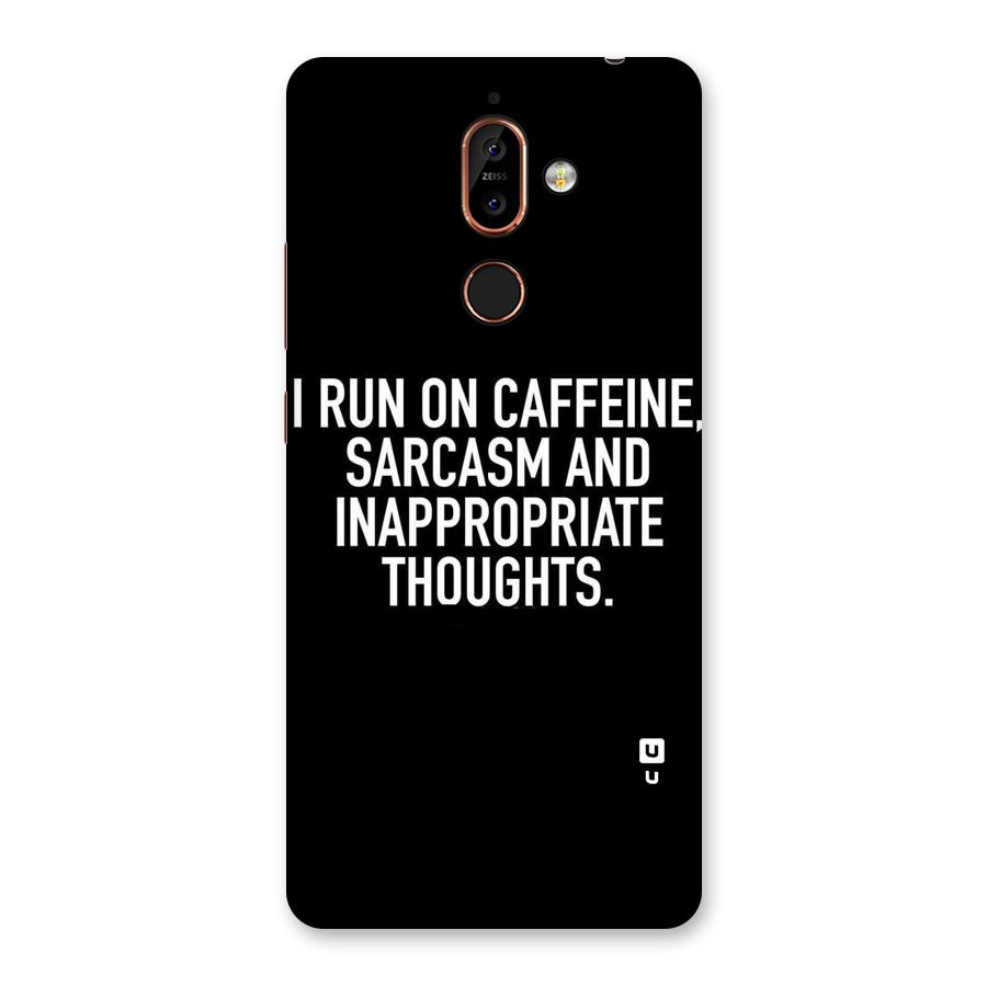 Sarcasm And Caffeine Back Case for Nokia 7 Plus