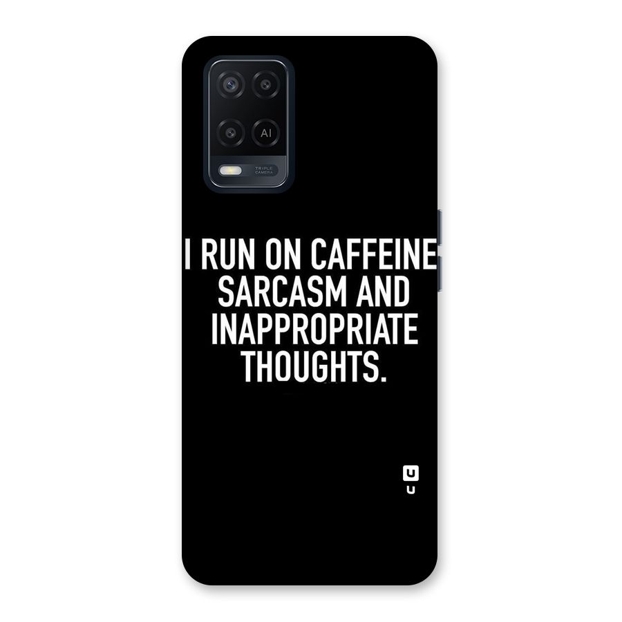 Sarcasm And Caffeine Back Case for Oppo A54