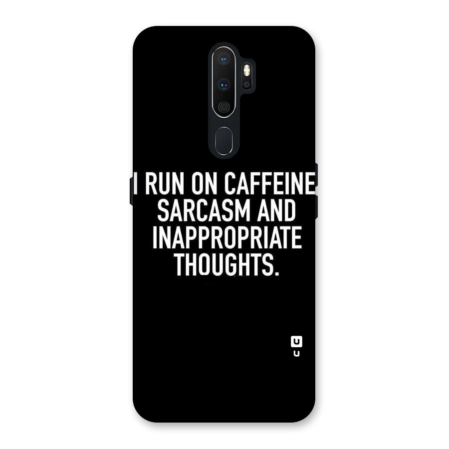 Sarcasm And Caffeine Back Case for Oppo A5 (2020)