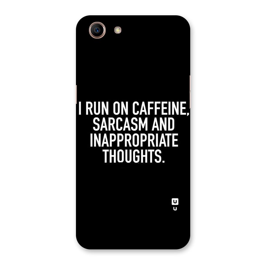Sarcasm And Caffeine Back Case for Oppo A83 (2018)