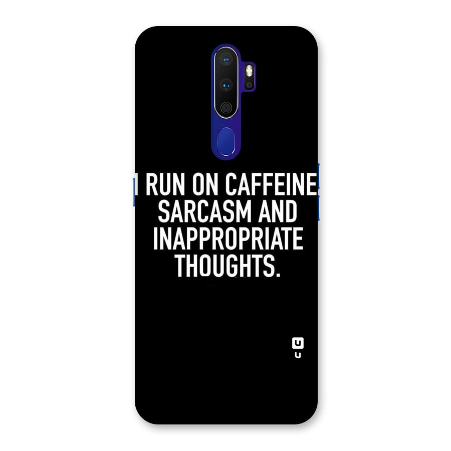 Sarcasm And Caffeine Back Case for Oppo A9 (2020)