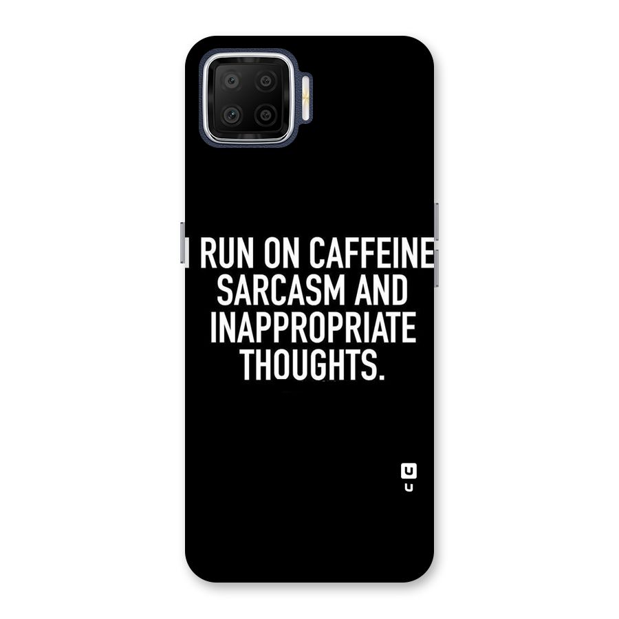 Sarcasm And Caffeine Back Case for Oppo F17