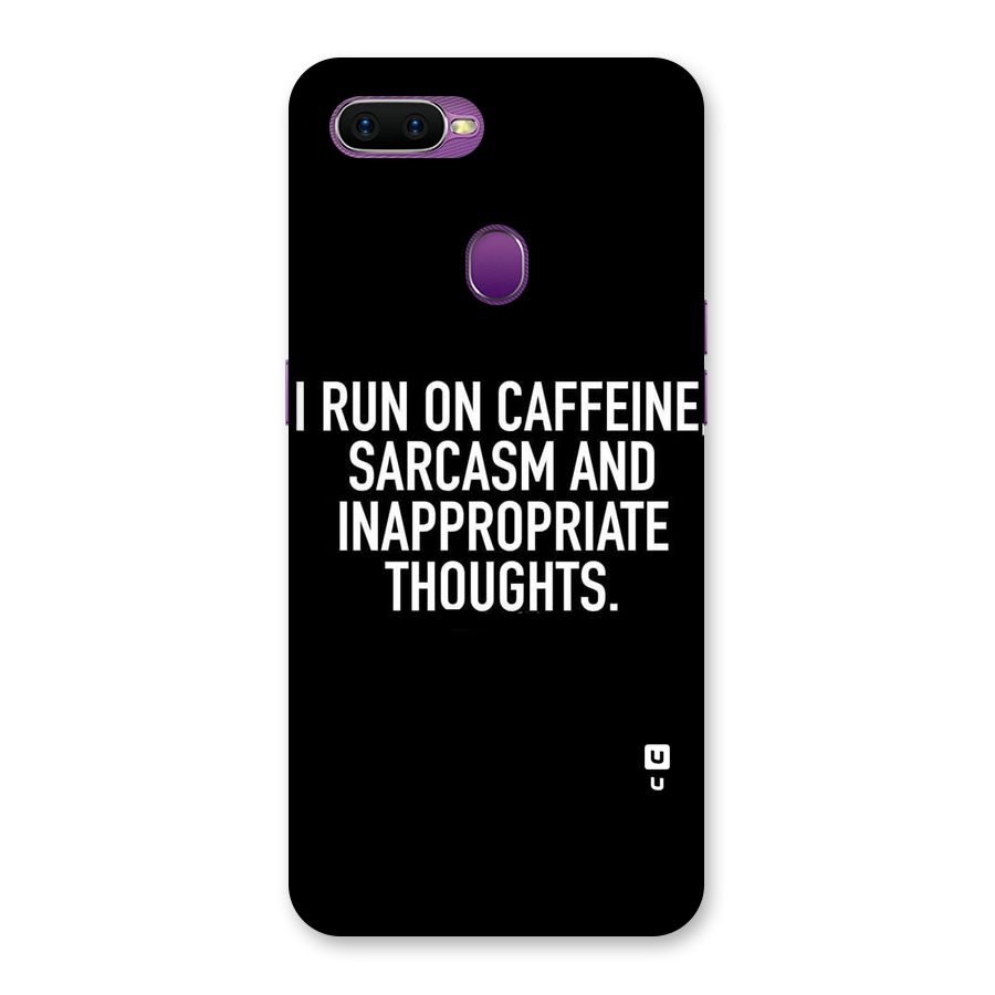 Sarcasm And Caffeine Back Case for Oppo F9