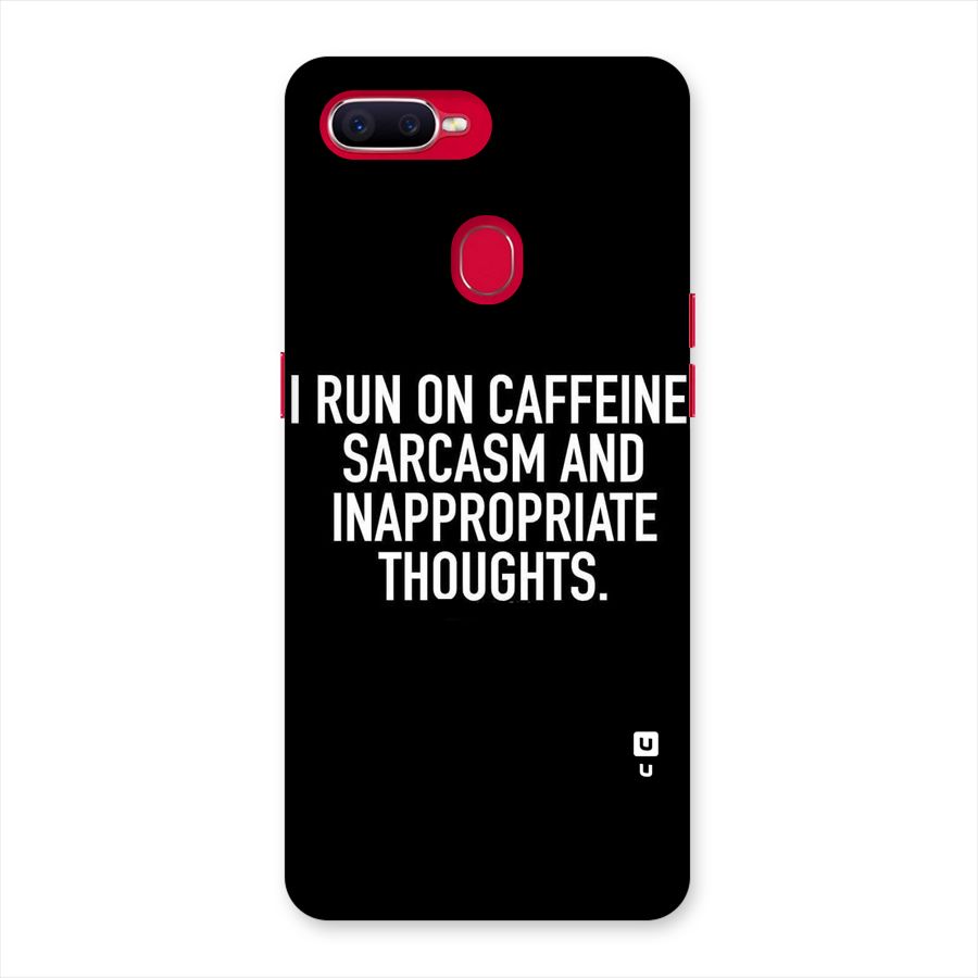 Sarcasm And Caffeine Back Case for Oppo F9 Pro