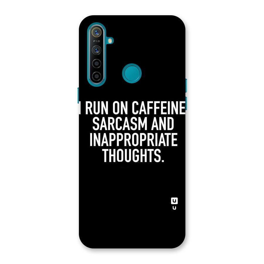 Sarcasm And Caffeine Back Case for Realme 5i