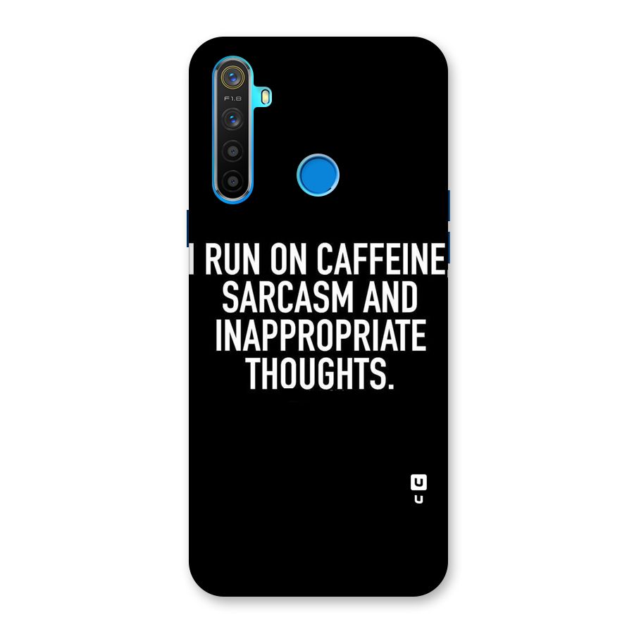 Sarcasm And Caffeine Back Case for Realme 5s