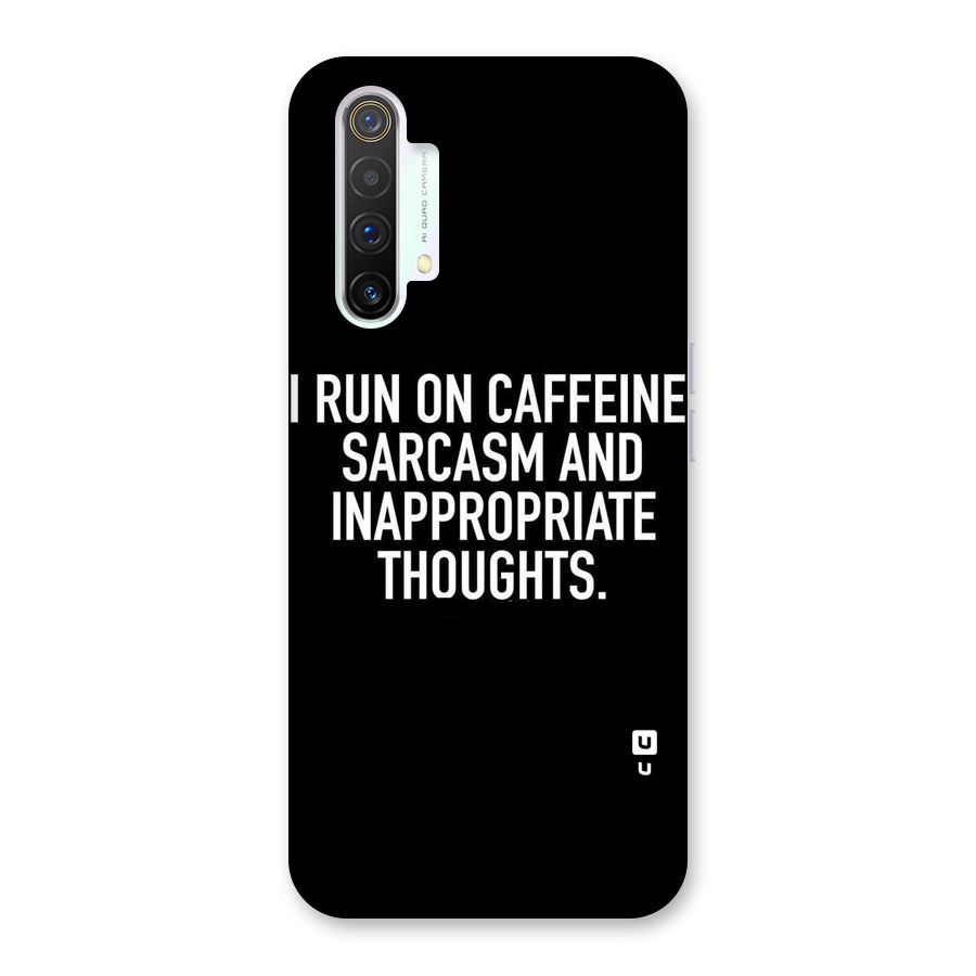 Sarcasm And Caffeine Back Case for Realme X3