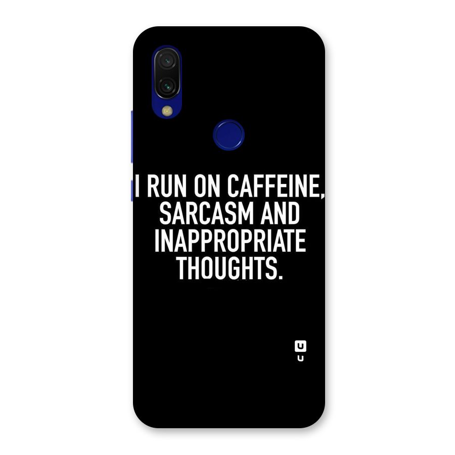 Sarcasm And Caffeine Back Case for Redmi 7