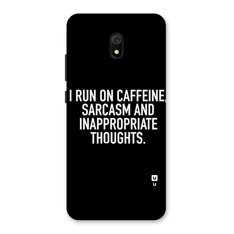 Sarcasm And Caffeine Back Case for Redmi 8A