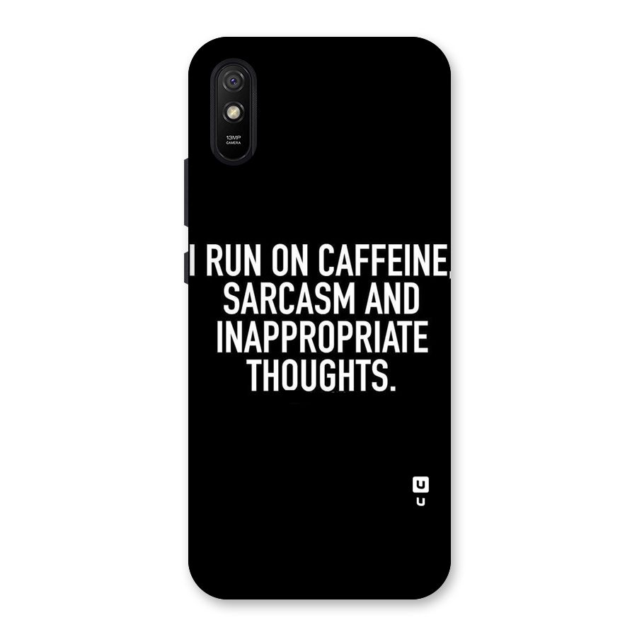 Sarcasm And Caffeine Back Case for Redmi 9A