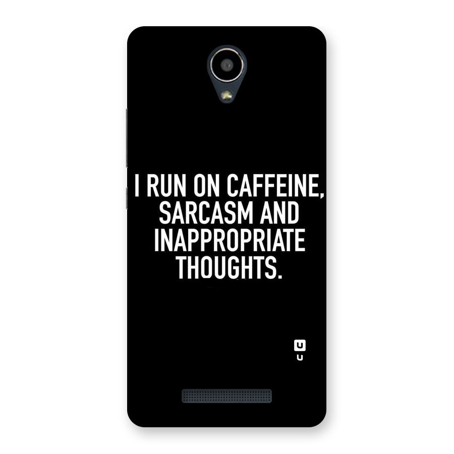 Sarcasm And Caffeine Back Case for Redmi Note 2
