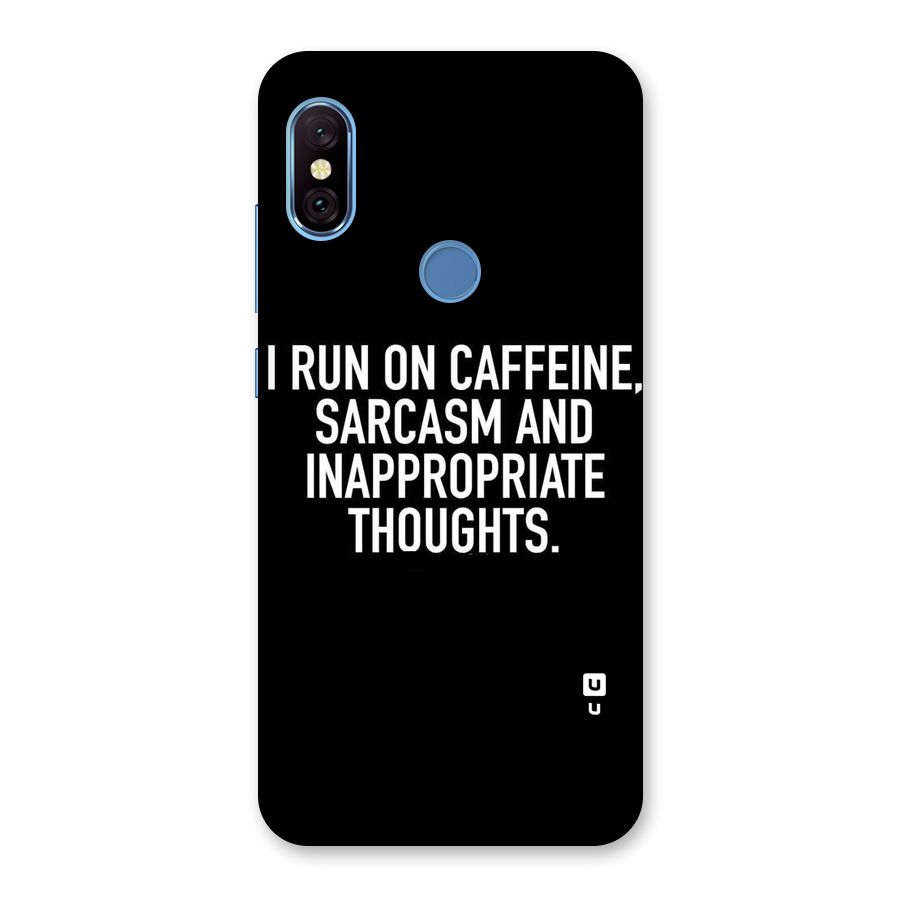 Sarcasm And Caffeine Back Case for Redmi Note 6 Pro