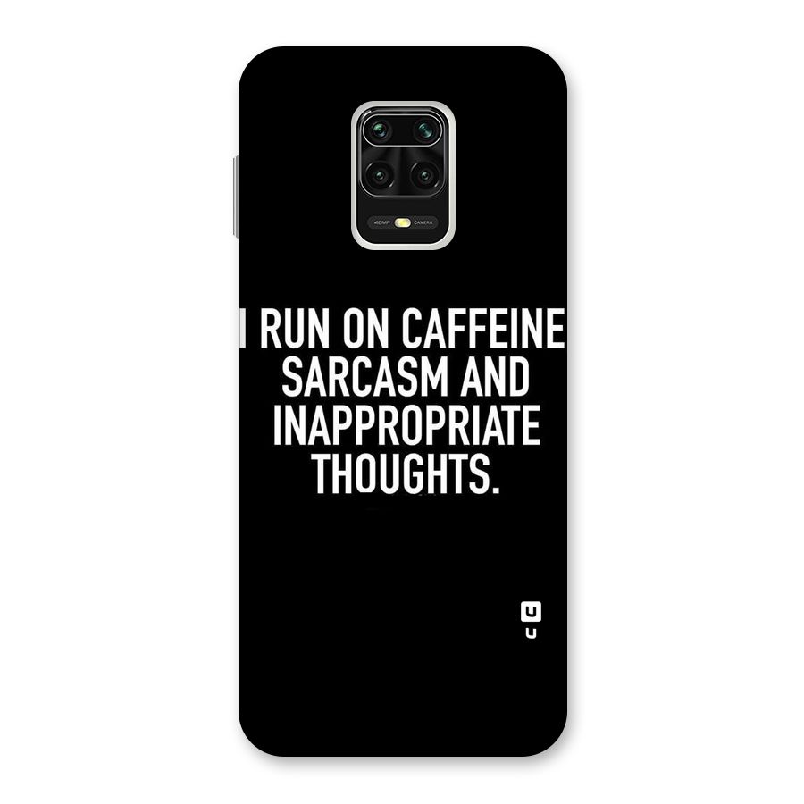 Sarcasm And Caffeine Back Case for Redmi Note 9 Pro