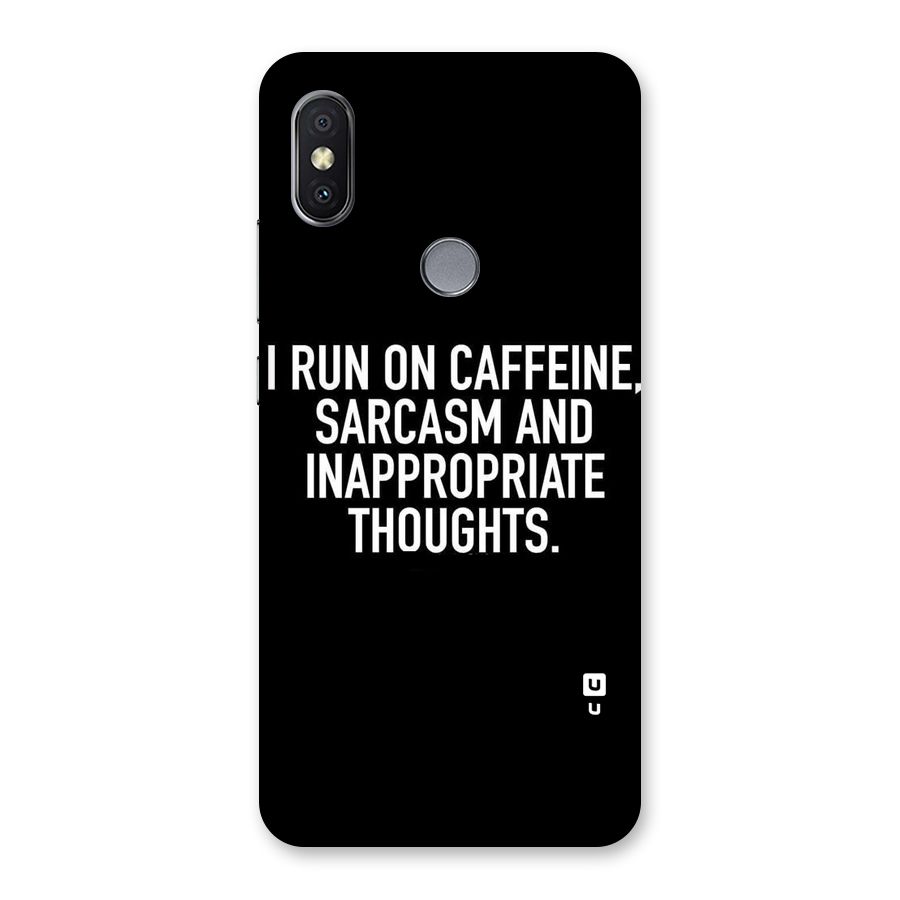 Sarcasm And Caffeine Back Case for Redmi Y2
