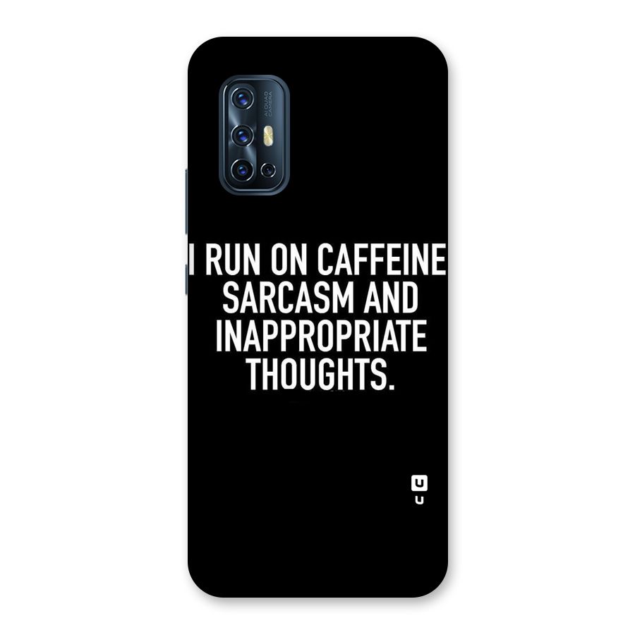 Sarcasm And Caffeine Back Case for Vivo V17