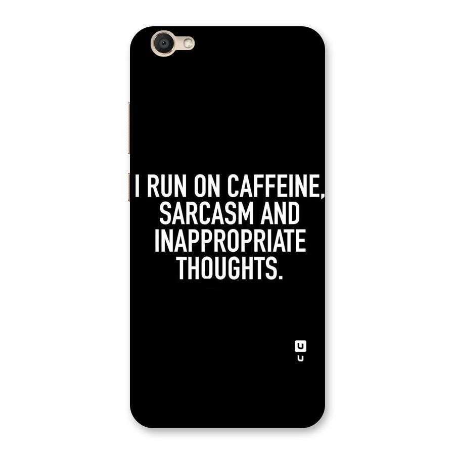 Sarcasm And Caffeine Back Case for Vivo V5