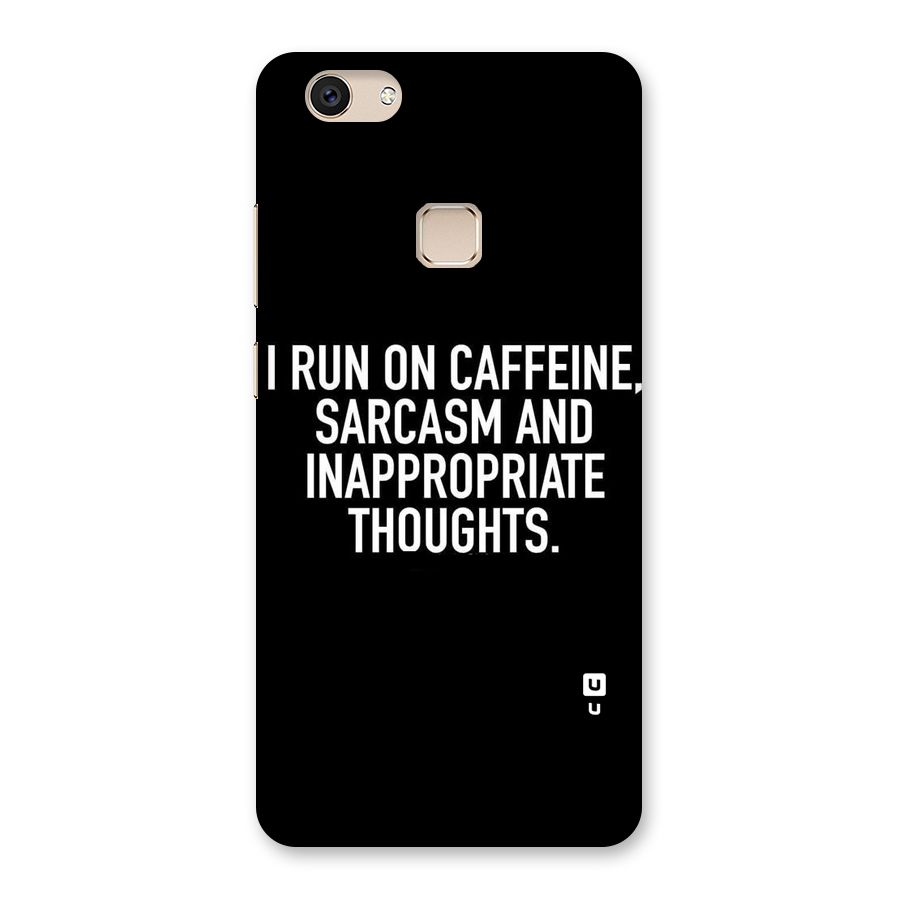 Sarcasm And Caffeine Back Case for Vivo V7